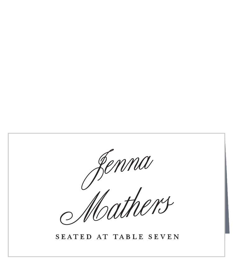 Calligraphic Slant Place Cards