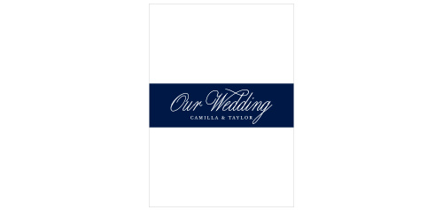 Organize all of your cards together and add a lovely finishing touch with our Calligraphic Slant Wedding Belly Bands. 