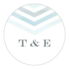 Our Chevron Arrow Wedding Stickers are a lovely way to seal your envelopes or as a memento of your special day to gift family and friends.