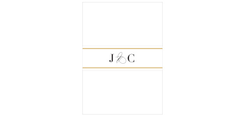 Our Classic Frame Wedding Belly Bands keep all of your cards organized neatly together.