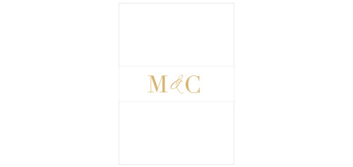 Wrap up each set of your wedding suite with our Perfectly Personalized Portrait Wedding Belly Bands!