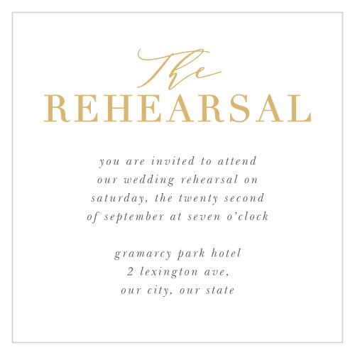 Perfectly Personalized Portrait Rehearsal Cards