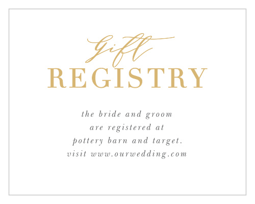 Perfectly Personalized Portrait Registry Cards