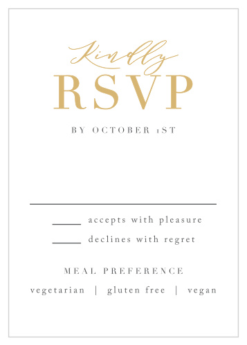 Easily gather your guest list with our Perfectly Personalized Portrait Response Cards!