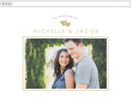 Double Hearts Wedding Website