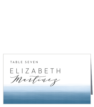 Keep your guests organized during your event with our Watercolor Dip Place Cards!