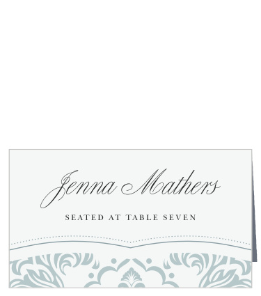 Keep your guests organized during your event with our Timeless Damask Place Cards!
