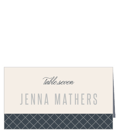 Use our Traditionally Formal Place Cards to arrange where your guests will get to sit during your reception and rehearsal dinners!