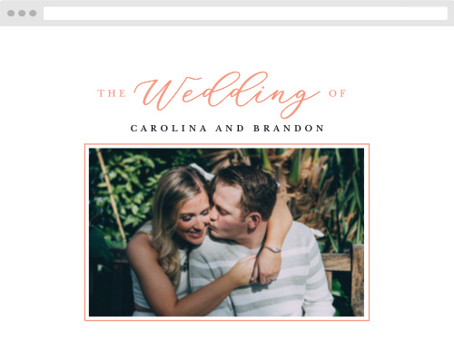 Fading Photo Wedding Website