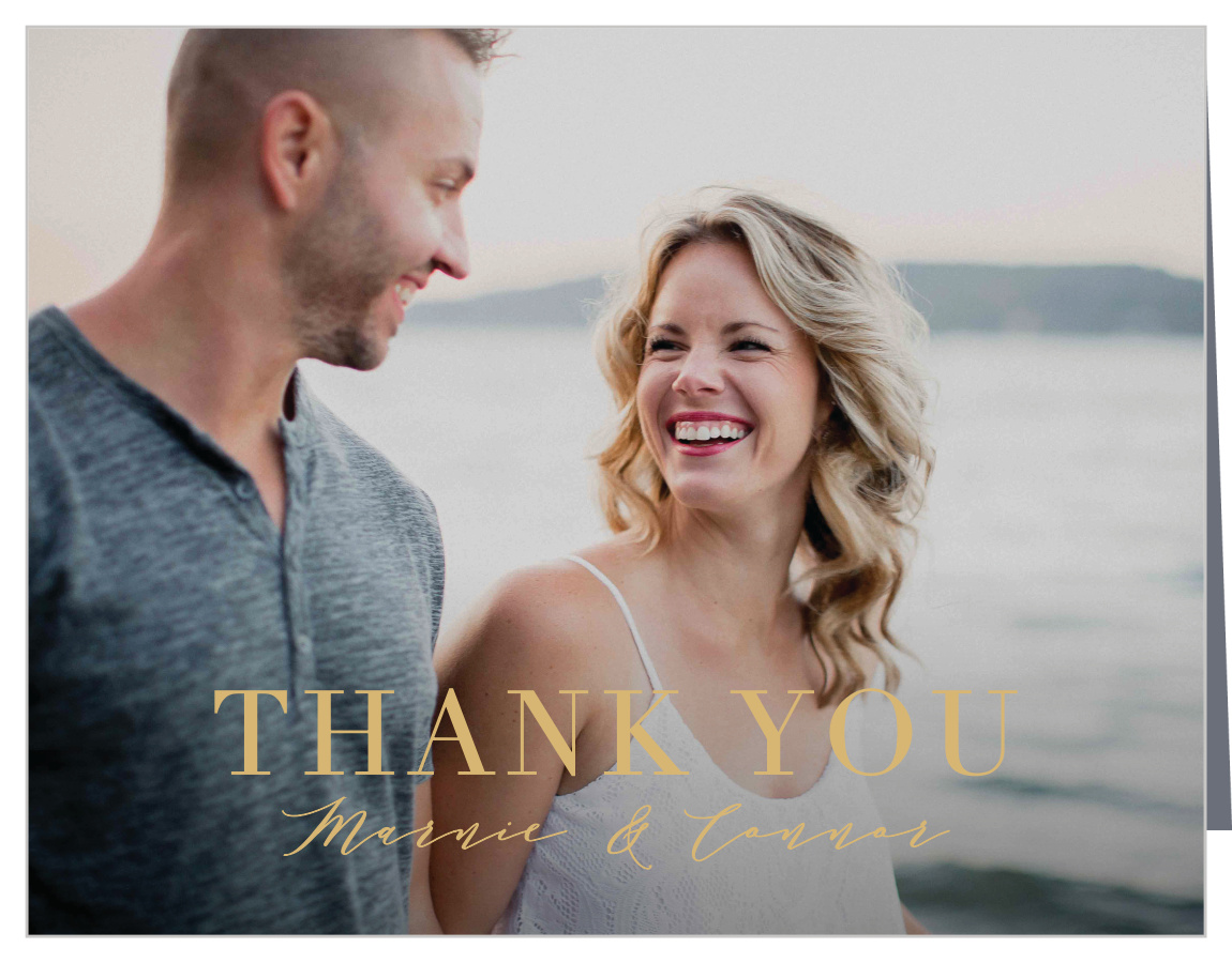 Perfectly Personalized Portrait Wedding Thank You Cards