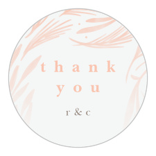 Gift family and friends with a memento of your special day with our Floral Celebration Wedding Stickers.