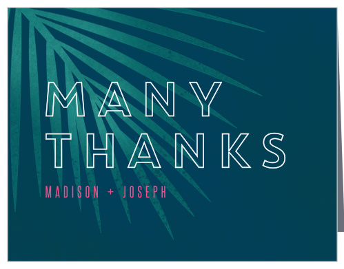 Retro Paradise Wedding Thank You Cards
