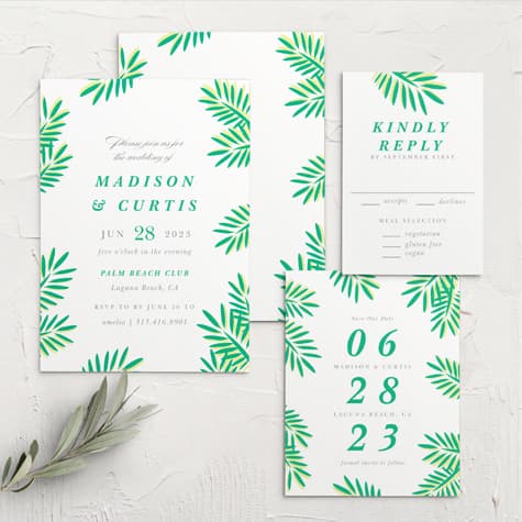 Tropical Dream Wedding Invitations
