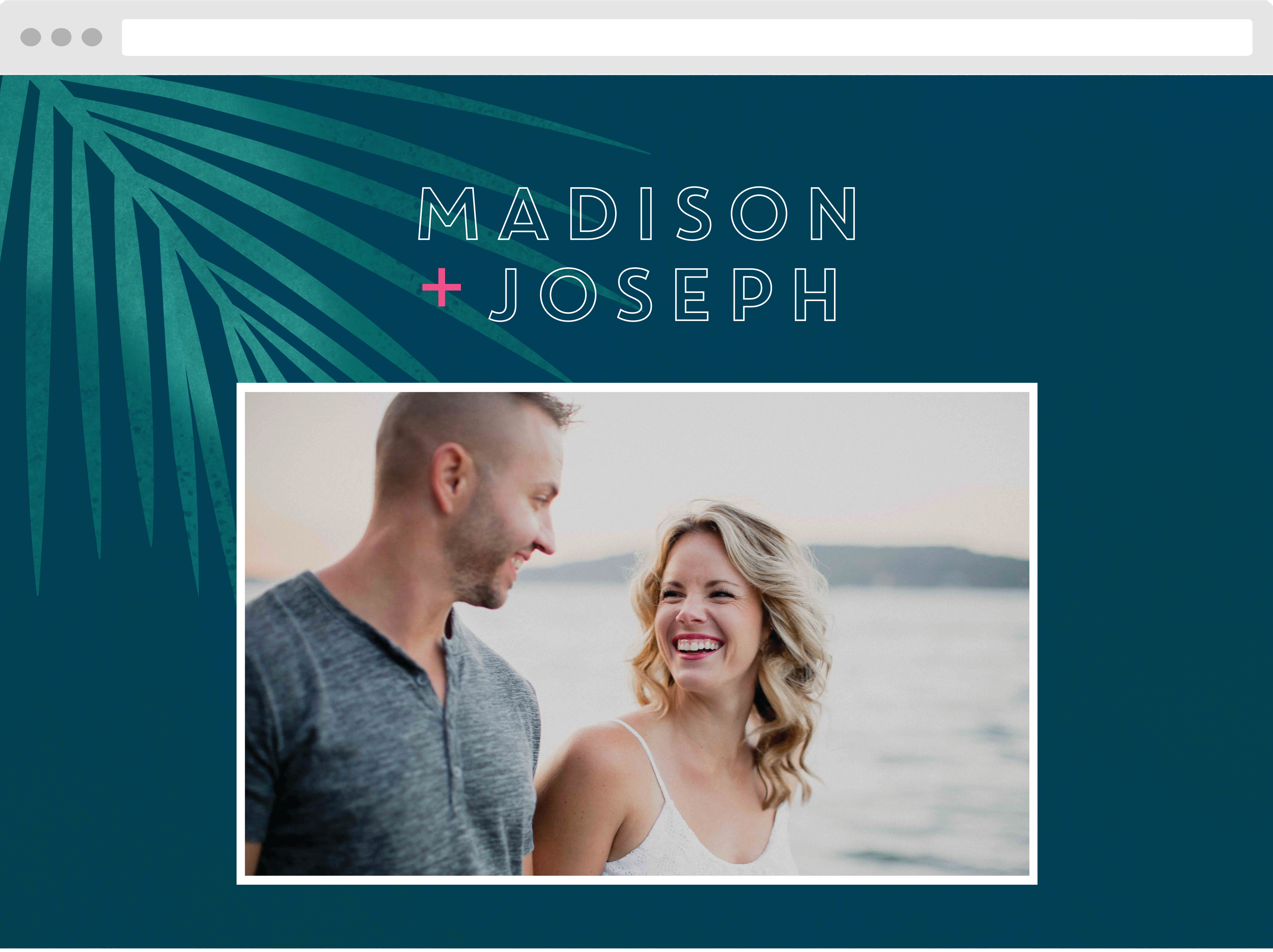 Retro Paradise Wedding Website