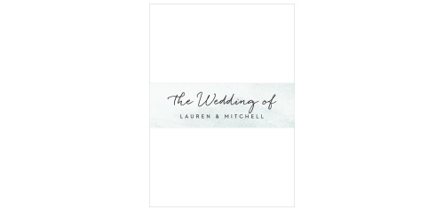 Wrap up each set of your wedding suite in our Watercolor Wash Wedding Belly Bands!