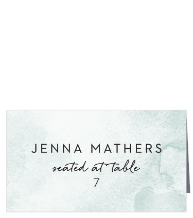 Keep your guests organized, using our Watercolor Wash Place Cards!