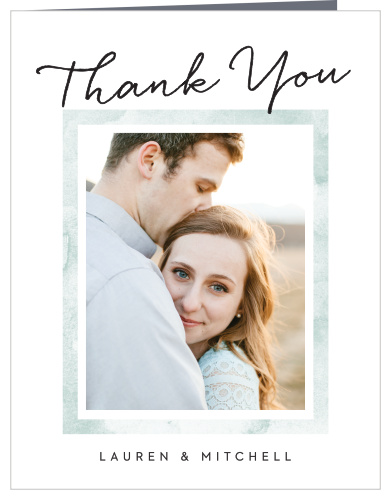 Watercolor Wash Wedding Thank You Cards