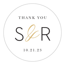 Make a lasting impression with our timeless Glamorous Chevron Wedding Stickers.