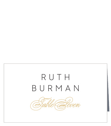 Make a lasting impression with our timeless Glamorous Chevron Place Cards.