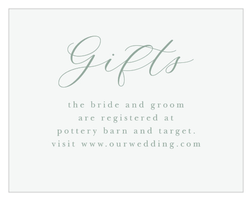 Flowing Ferns Registry Cards