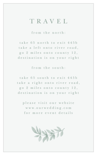 Flowing Ferns Direction Cards