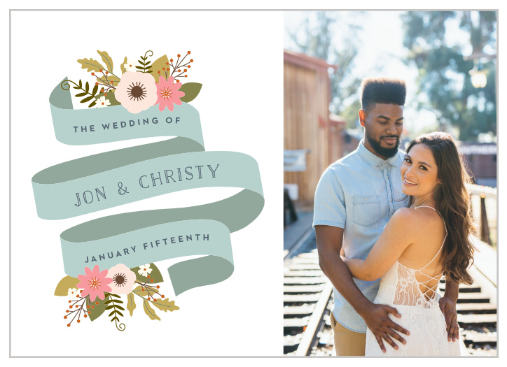 Our Retro Ribbon Wedding Invitations are perfect for informing your guests of the special day!