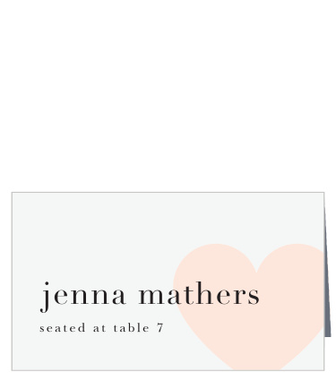 Make a bold impression with our Heart to Heart Place Cards.