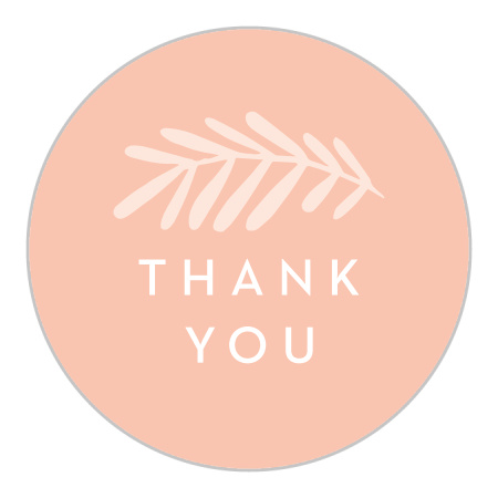 Floral Wreath Wedding Stickers