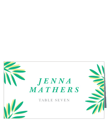 Let your guests know where they will be seated at your event, by displaying each of their names on our Tropical Dream Place Cards!