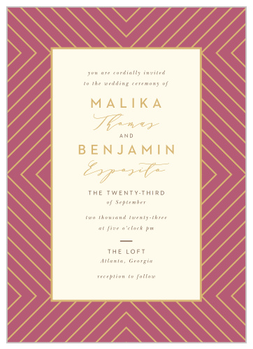 Geometric Perfection Wedding Invitations