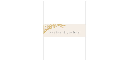 Our Simple Wreath Wedding Belly Bands are a perfect, stylish way to keep each set of your wedding suite organized and altogether!