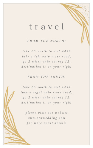 Help ensure that your loved ones safely and easily navigate their way to your venue by giving them the directions on our Simple Wreath Direction Cards!