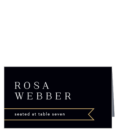Make a sophisticated impression with our Minimalist Banner Place Cards. 