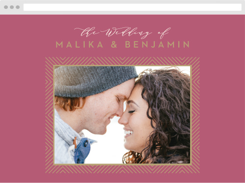 Geometric Perfection Wedding Website