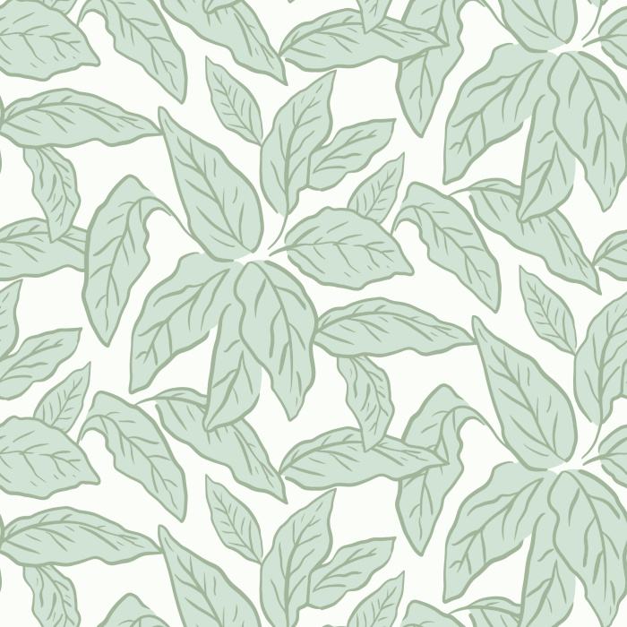 Our Sketched Leaves Peel And Stick Removable Wallpaper design is like a moody tropical getaway!
