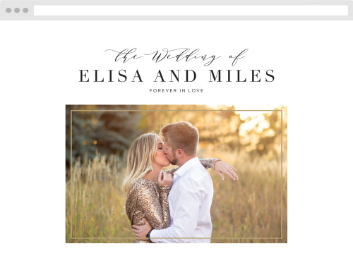 Opaque Photo Flair Wedding Website