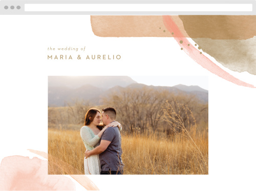 Modern Desert Wedding Website