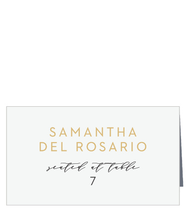 Organize your wedding guests with the lovely, simple design of our Minimalist Pennant Place Cards!