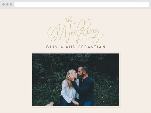 Now & Forever Wedding Website
