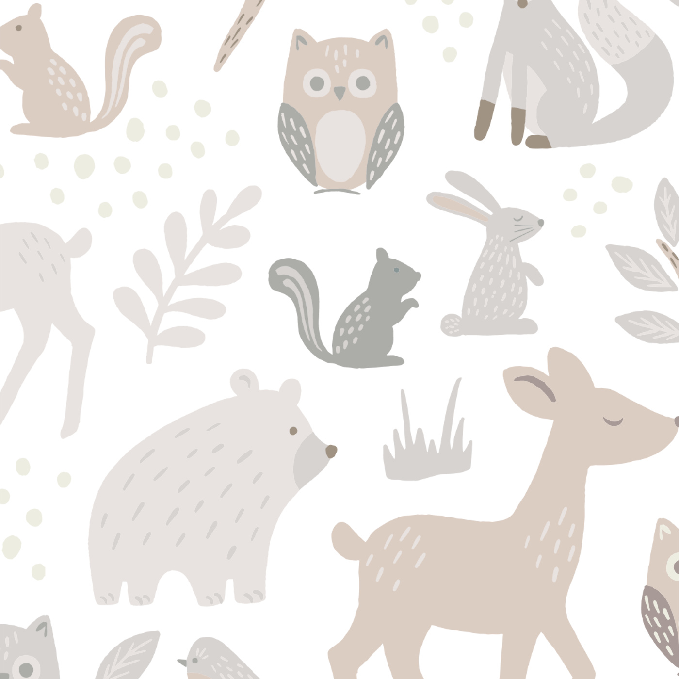 Forest Friends Peel And Stick Removable Wallpaper