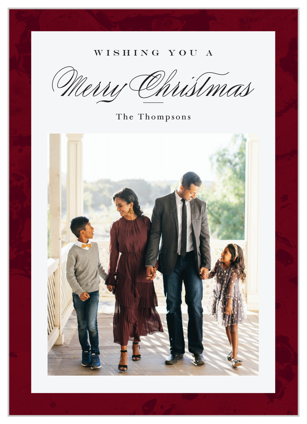 Moody Marble Christmas Cards