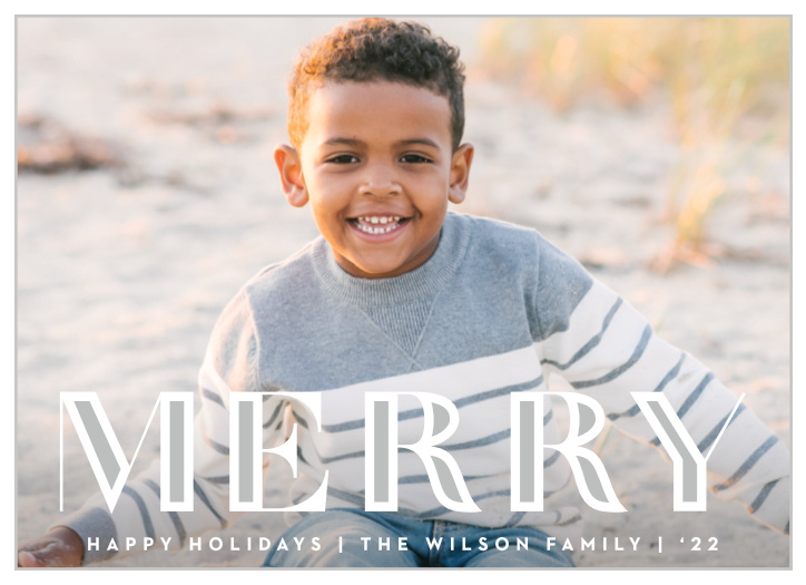 Our Papercut Letters Holiday Cards are the perfect way to send family and friends your season's greeting.