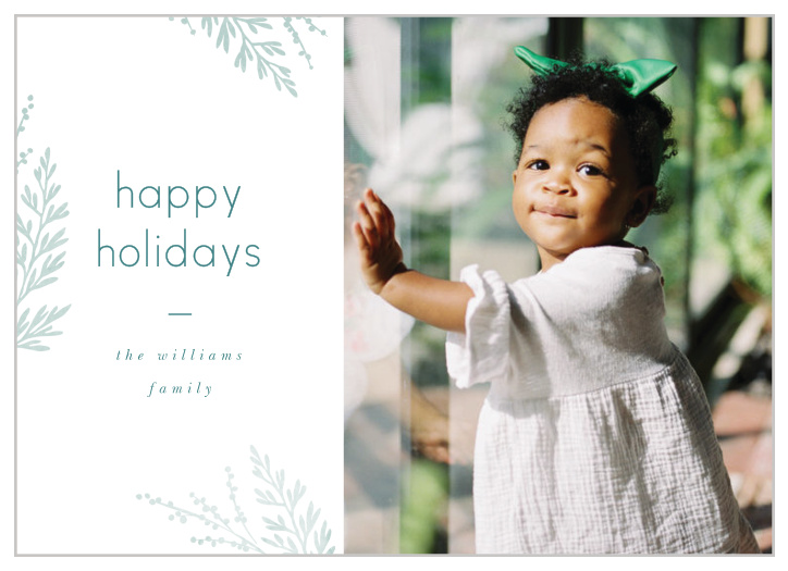 Start off the holidays right with our Simple Boughs Holiday Cards.