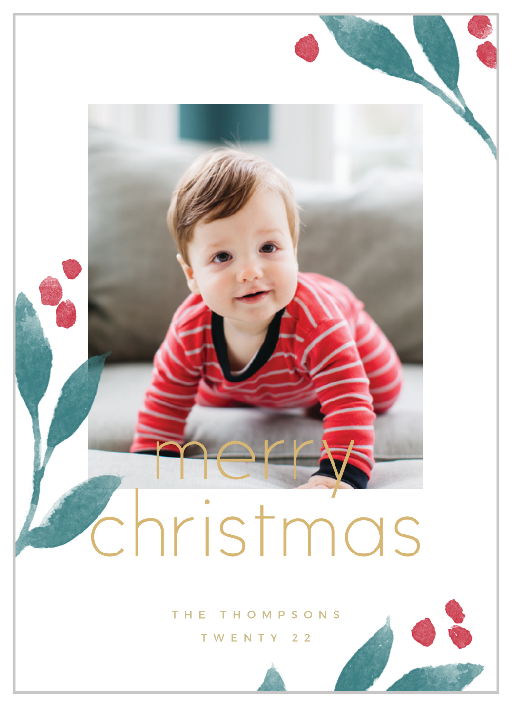 Simple Boughs Christmas Cards