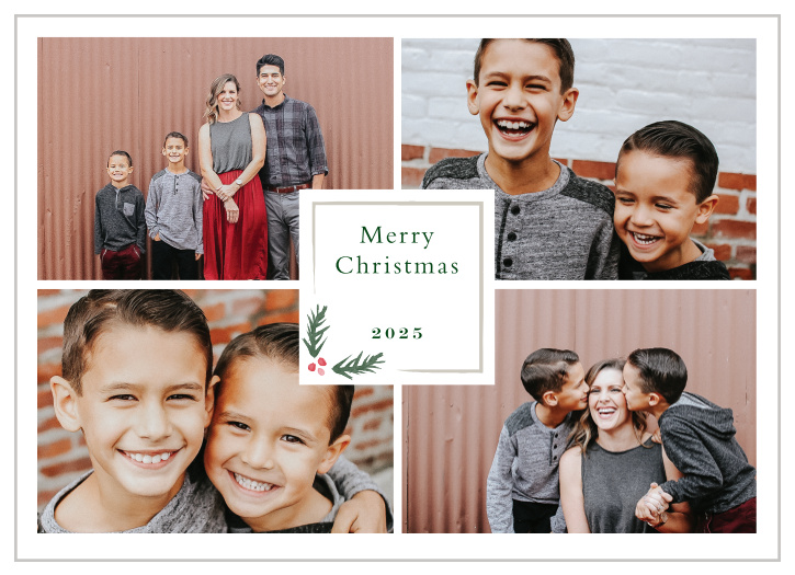 Start off the holidays right with our Quad Inset Christmas Cards.