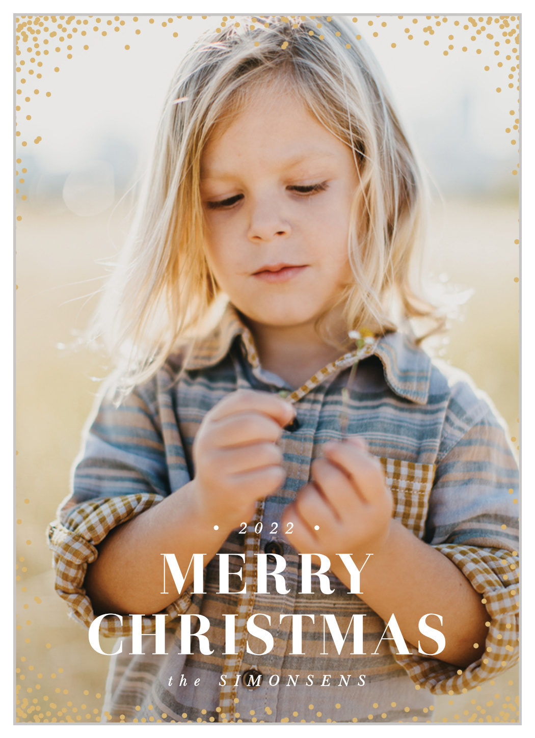 Shimmering Confetti Christmas Cards