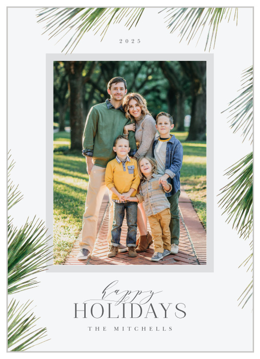 Start off the holidays right with our Soft Spruce Holiday Cards.