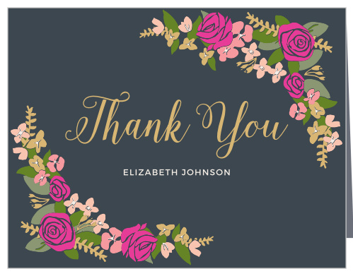 Thank all your supporters with our gorgeous Bright Wreath Baby Shower Thank You Cards.