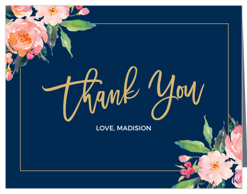Flowered Frame Baby Shower Thank You Cards help you say everything you need to after your celebration. With a vintage style and the simplicity of a simple design, these cards are perfect for any occasion.