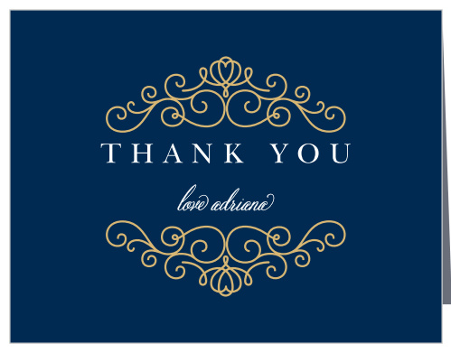 Royal Frame Baby Shower Thank You Cards by Basic Invite